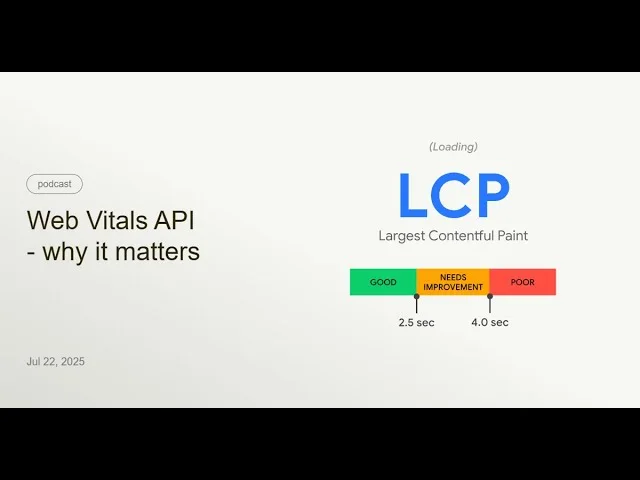 Web Vitals API